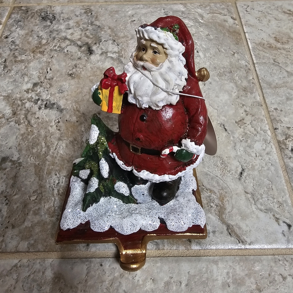 National‎ Tree Company NEW stocking holder Santa